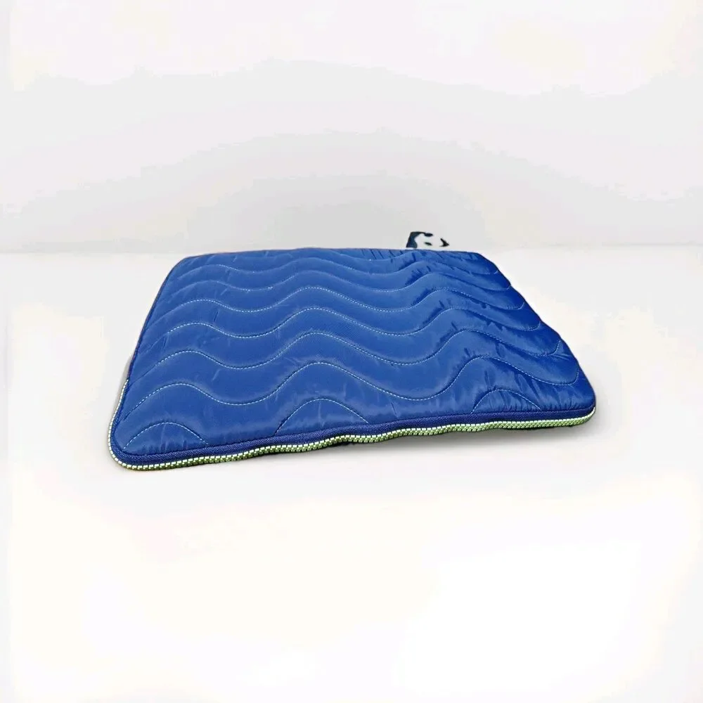 heyday Laptop Sleeve 14 Inch Quilted Wave Purple Padded Case Zip Protective